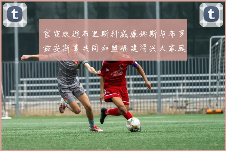 官宣欢迎布里斯科威廉姆斯与布罗兹安斯基共同加盟福建浔兴大家庭