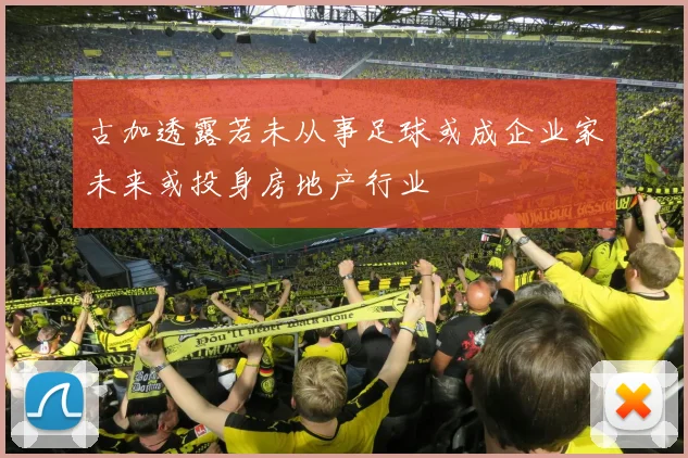 古加透露若未从事足球或成企业家未来或投身房地产行业
