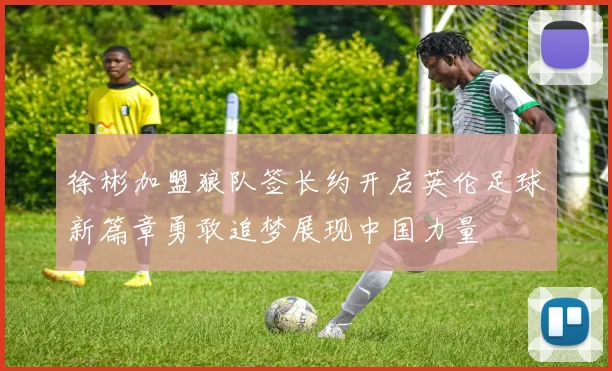 徐彬加盟狼队签长约开启英伦足球新篇章勇敢追梦展现中国力量